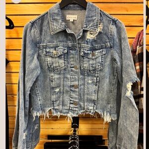 Distressed Jean Jacket